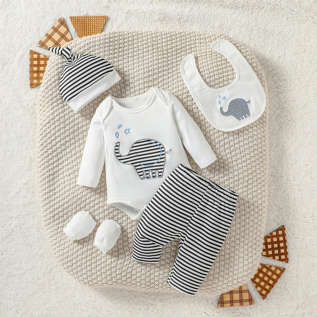 4-Piece Organic Cotton Baby Outfit Set