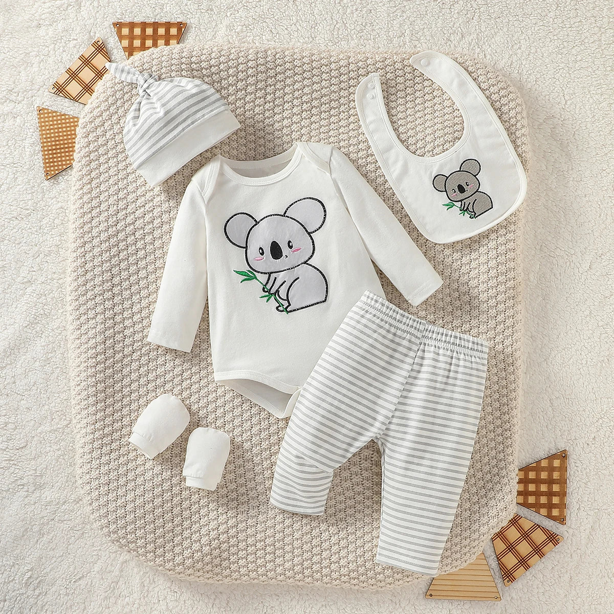 4-Piece Organic Cotton Baby Outfit Set