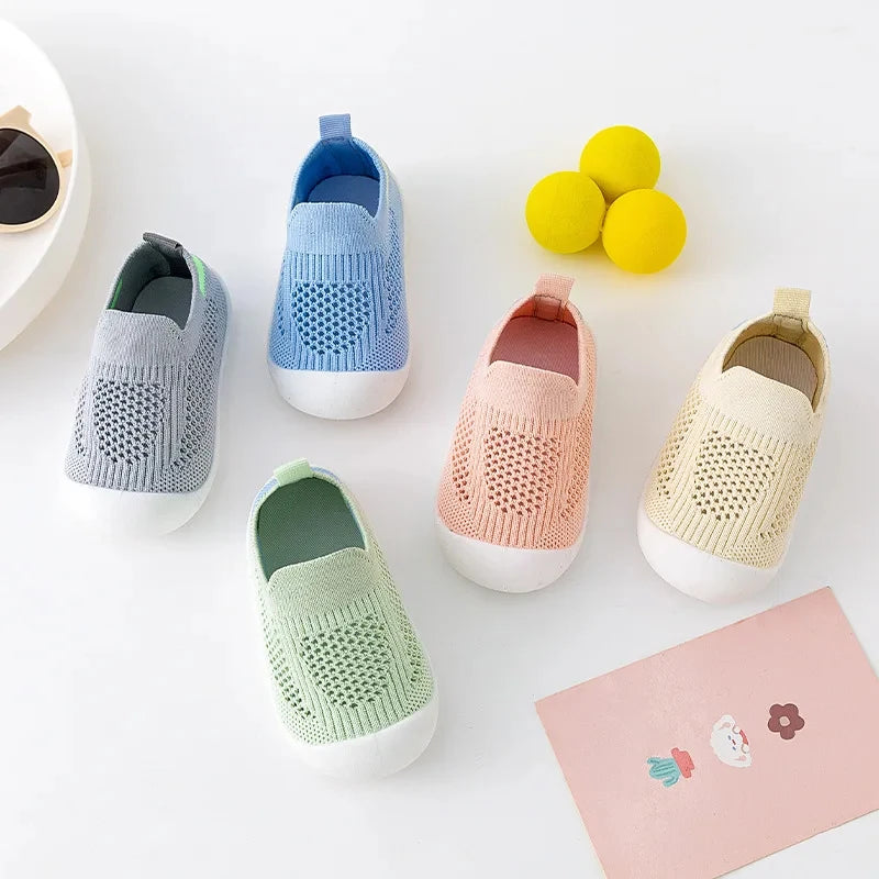 Flexible & Comfortable Knit Baby First Walker Shoes