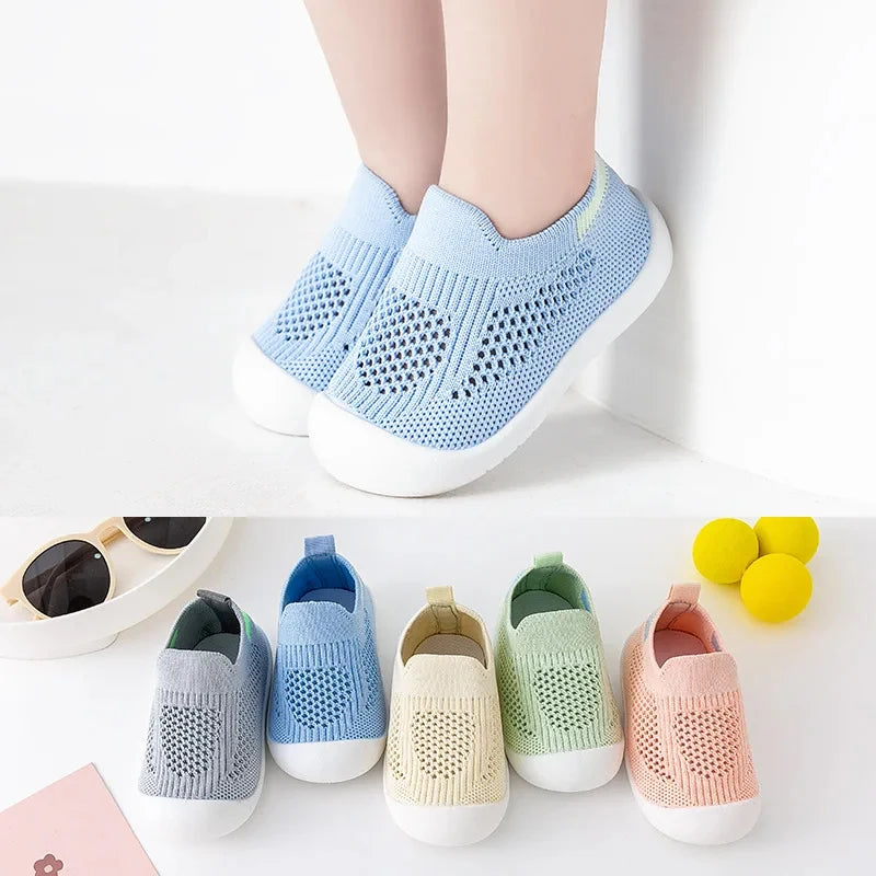 Flexible & Comfortable Knit Baby First Walker Shoes